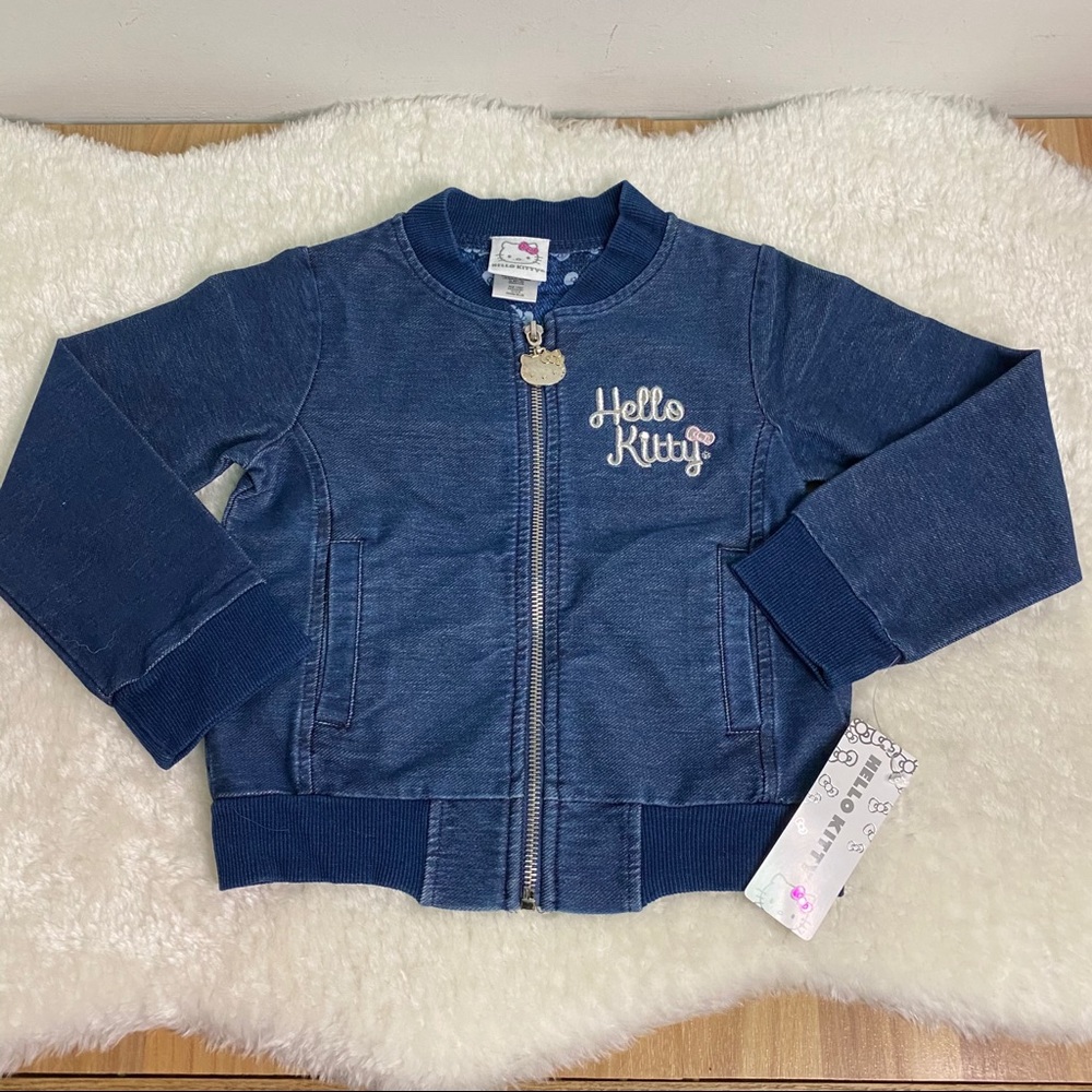 Hello Kitty by Sanrio Kids Jean Jacket sz 4